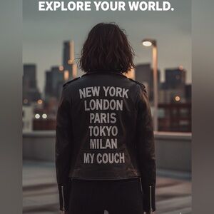 Hipchik Couture Black Leather Women's Jacket